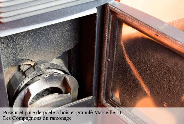 Poseur et pose de poele a bois et granulé  marseille-11-13011 Les Compagnons du ramonage
