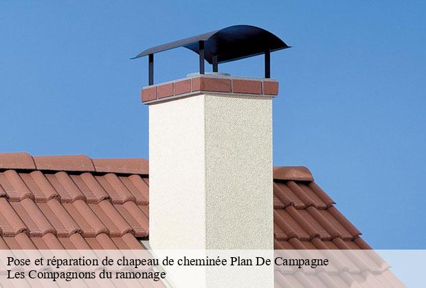 Pose et réparation de chapeau de cheminée  plan-de-campagne-13170 Les Compagnons du ramonage