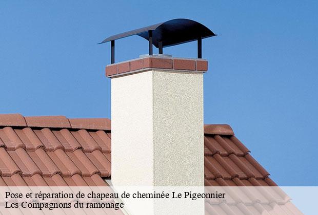 Pose et réparation de chapeau de cheminée  le-pigeonnier-13720 Les Compagnons du ramonage