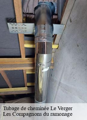 Tubage de cheminée le-verger-13500 Les Compagnons du ramonage