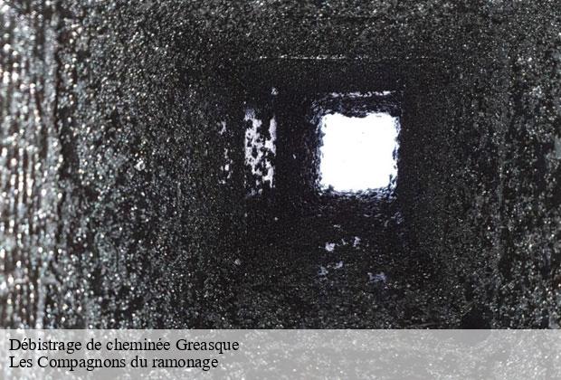 Débistrage de cheminée  greasque-13850 Les Compagnons du ramonage